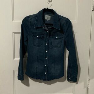 Love Culture Dark Indigo Denim Button-Down Shirt